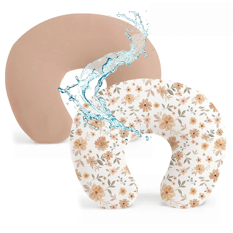 Nursing Pillow Breastfeeding - 2 Stuks Waterdichte Verplegingskussenhoes Rekbare Verplegingshoezen