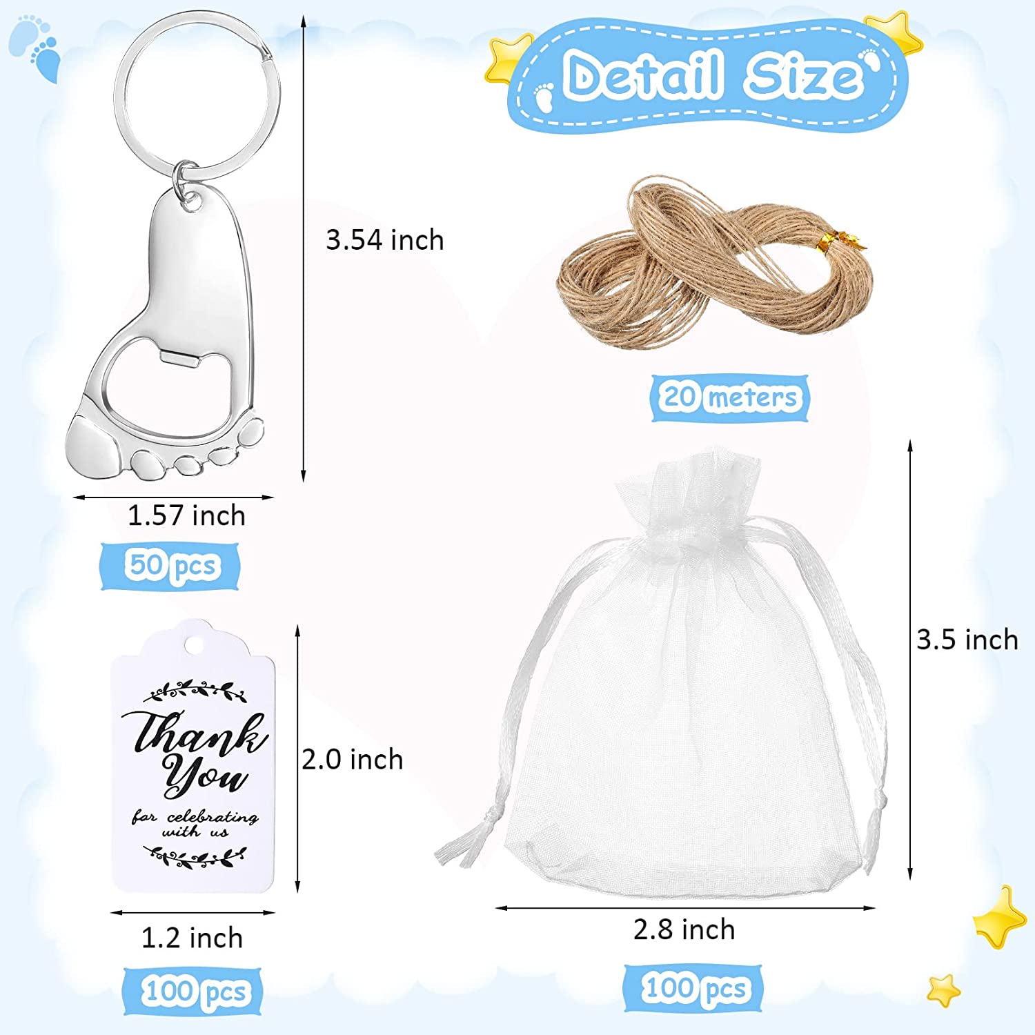50-delige baby voetafdruk sleu - Zwitsal Baby Products recensie en prijs