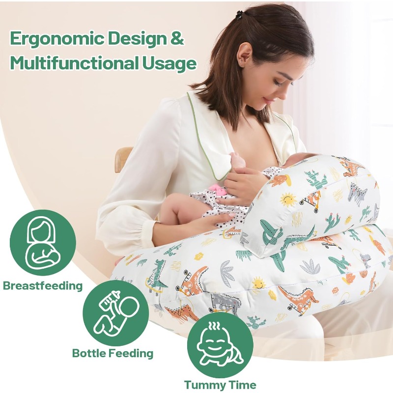 Voedingskussen met hoes met di - Nursing Pillow Breastfeeding recensie en prijs
